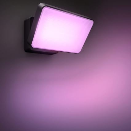 Philips - LED RGBW Dæmpbar udendørs reflektor Hue DISCOVER 2xLED/15W/230V 2000-6500K IP44