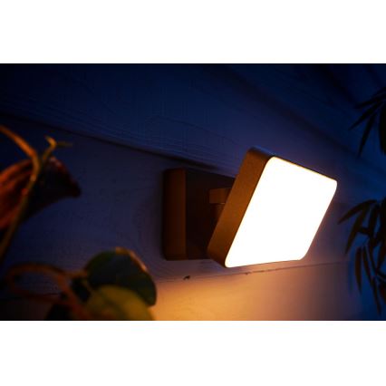 Philips - LED RGBW Dæmpbar udendørs reflektor Hue DISCOVER 2xLED/15W/230V 2000-6500K IP44