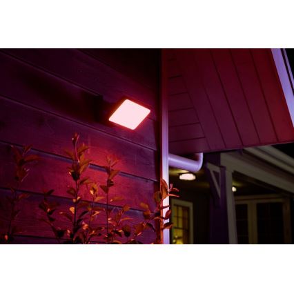 Philips - LED RGBW Dæmpbar udendørs reflektor Hue DISCOVER 2xLED/15W/230V 2000-6500K IP44