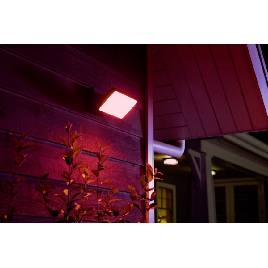 Philips - LED RGBW Dæmpbar udendørs reflektor Hue DISCOVER 2xLED/15W/230V 2000-6500K IP44