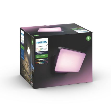 Philips - LED RGBW Dæmpbar udendørs reflektor Hue DISCOVER 2xLED/15W/230V 2000-6500K IP44