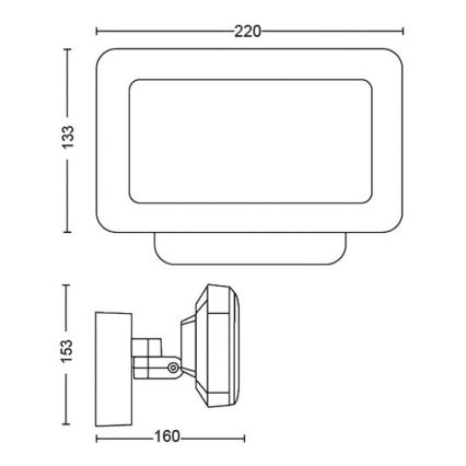 Philips - LED RGBW Dæmpbar udendørs reflektor Hue DISCOVER 2xLED/15W/230V 2000-6500K IP44