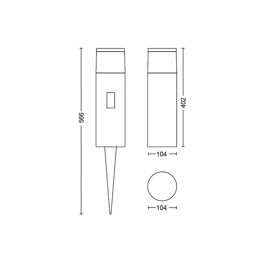Philips - LED RGBW Dæmpbar udendørs lampe Hue CALLA LED/8W/24V IP65