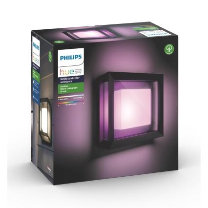 Philips - LED RGBW Udendørs væglampe dæmpbar Hue ECONIC LED/15W/230V 2000-6500K IP44