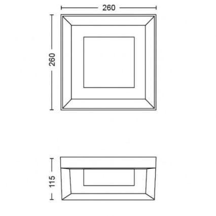 Philips - LED RGBW Udendørs væglampe dæmpbar Hue ECONIC LED/15W/230V 2000-6500K IP44