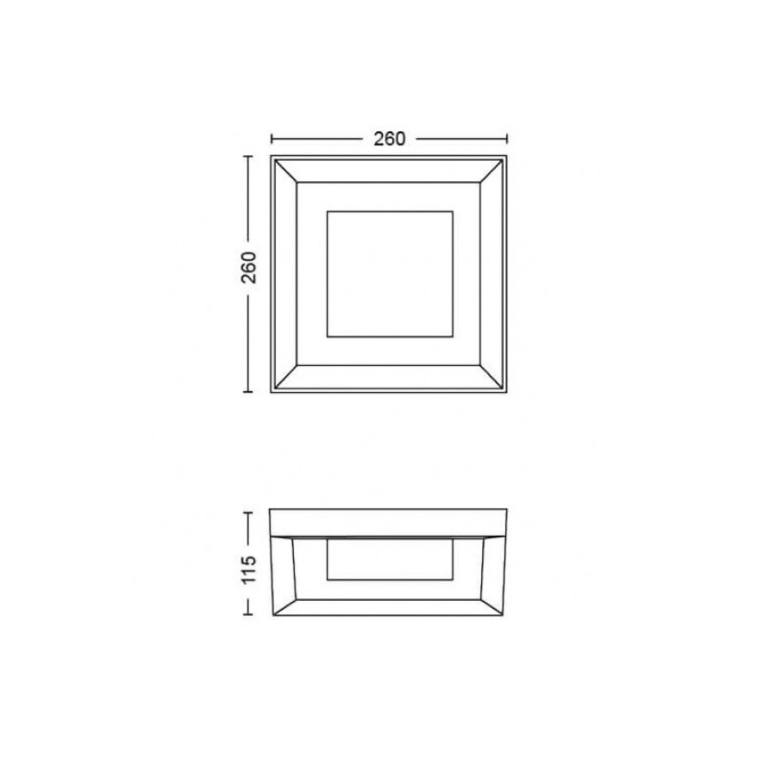 Philips - LED RGBW Udendørs væglampe dæmpbar Hue ECONIC LED/15W/230V 2000-6500K IP44