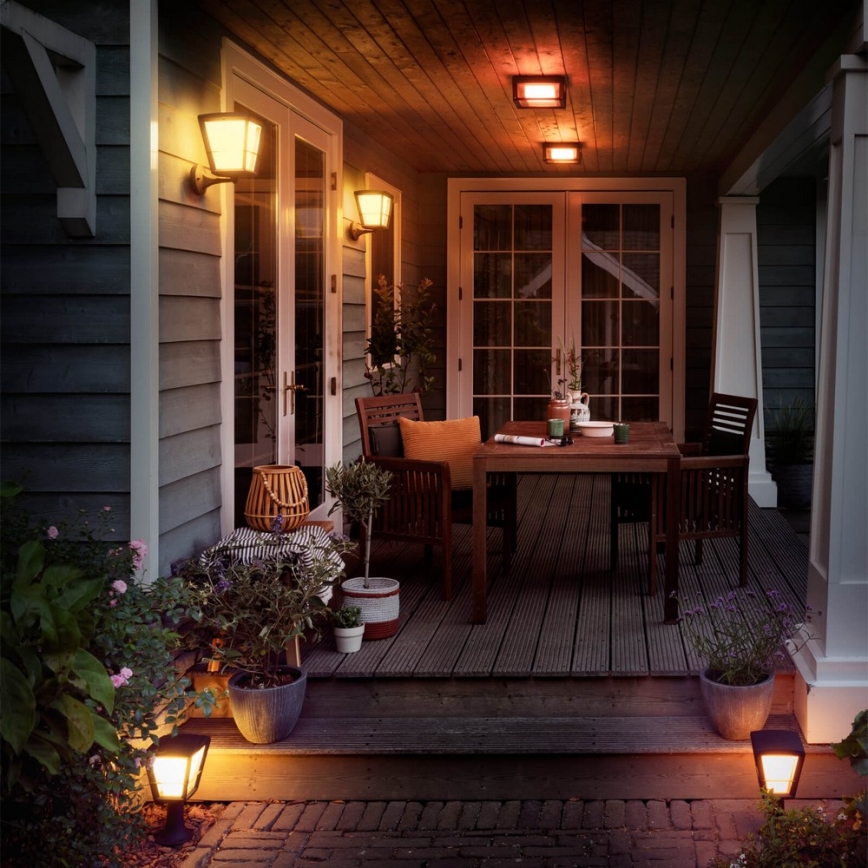Philips - LED RGBW Udendørs væglampe dæmpbar Hue ECONIC LED/15W/230V 2000-6500K IP44