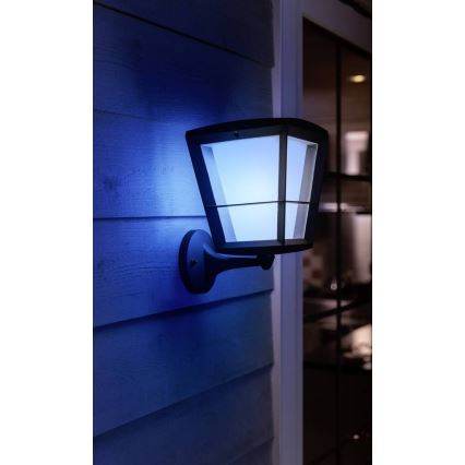 Philips - LED RGBW Udendørs væglampe dæmpbar Hue ECONIC LED/15W/230V IP44