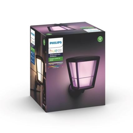 Philips - LED RGBW Udendørs væglampe dæmpbar Hue ECONIC LED/15W/230V IP44