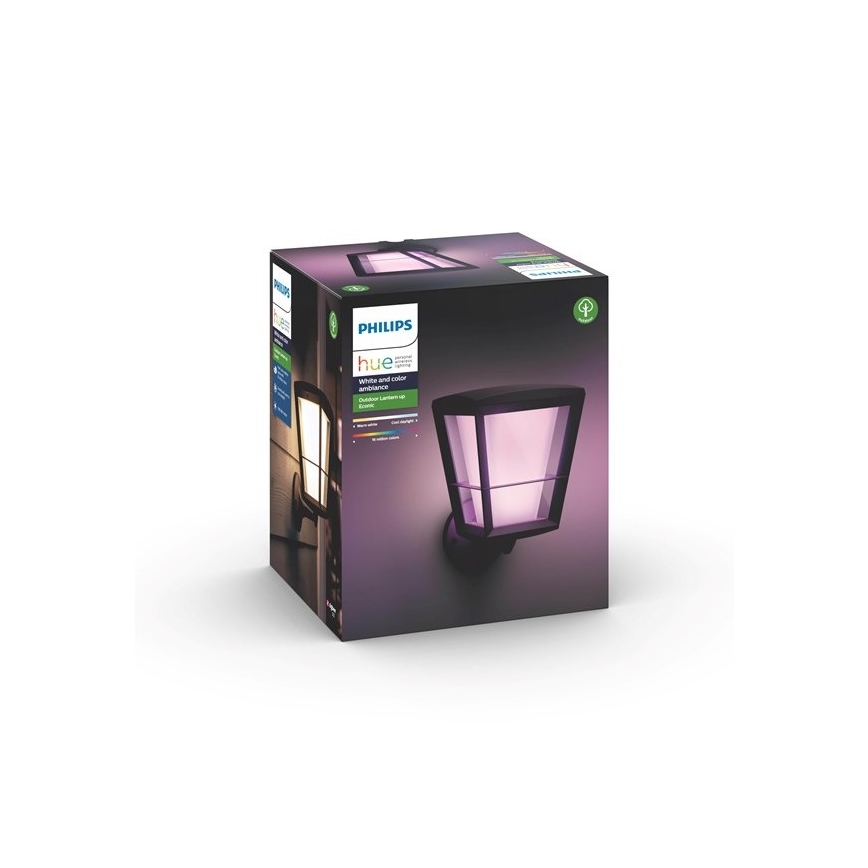 Philips - LED RGBW Udendørs væglampe dæmpbar Hue ECONIC LED/15W/230V IP44