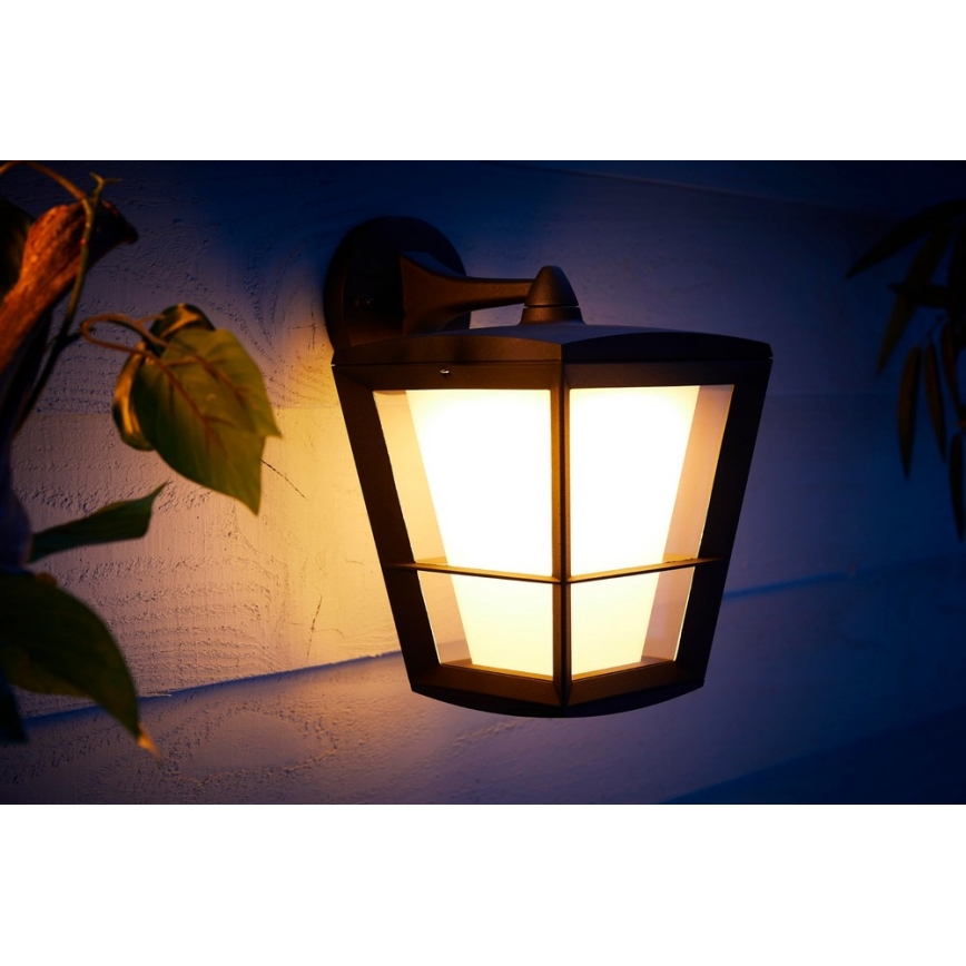 Philips - LED RGBW Udendørs væglampe dæmpbar Hue ECONIC LED/15W/230V 2000-6500K IP44