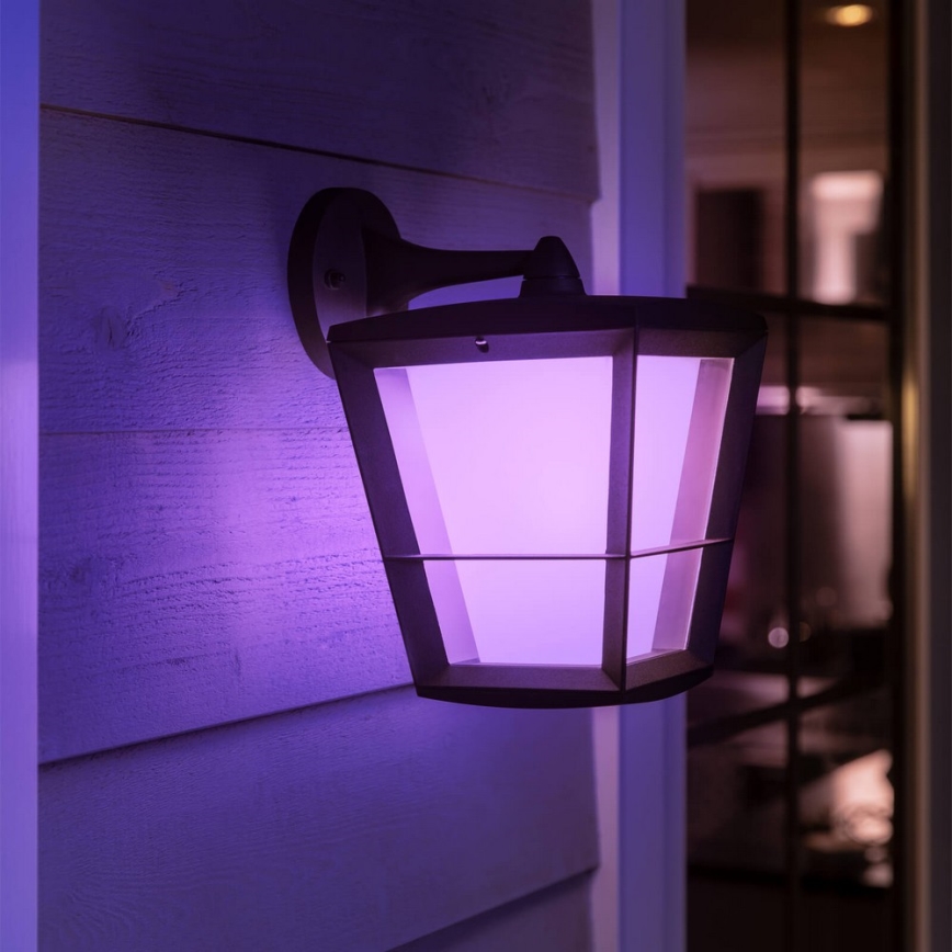 Philips - LED RGBW Udendørs væglampe dæmpbar Hue ECONIC LED/15W/230V 2000-6500K IP44