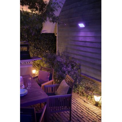 Philips - LED RGBW Dæmpbar Udendørslampe Hue ECONIC LED/15W/230V IP44