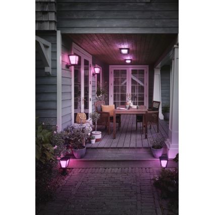 Philips - LED RGBW Dæmpbar Udendørslampe Hue ECONIC LED/15W/230V IP44