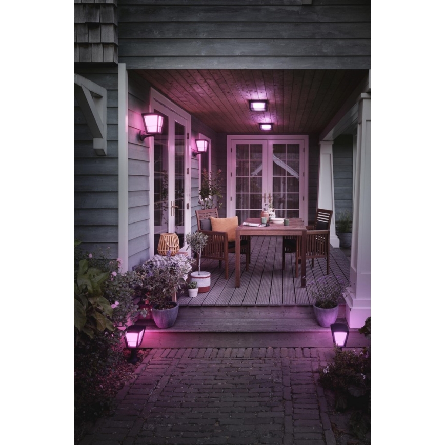 Philips - LED RGBW Dæmpbar Udendørslampe Hue ECONIC LED/15W/230V IP44