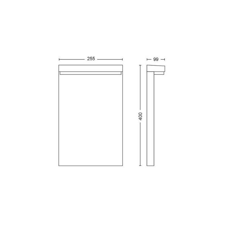 Philips - LED RGBW Dæmpbar udendørs lampe Hue NYRO LED/13,5W/230V 2000-6500K IP44
