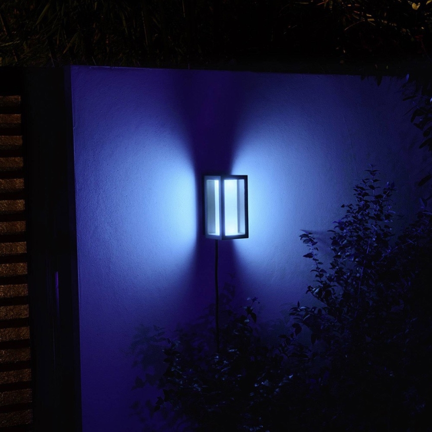 Philips - LED RGBW Udendørs væglampe dæmpbar Hue IMPRESS 2xLED/8W/24V 2000-6500K IP44