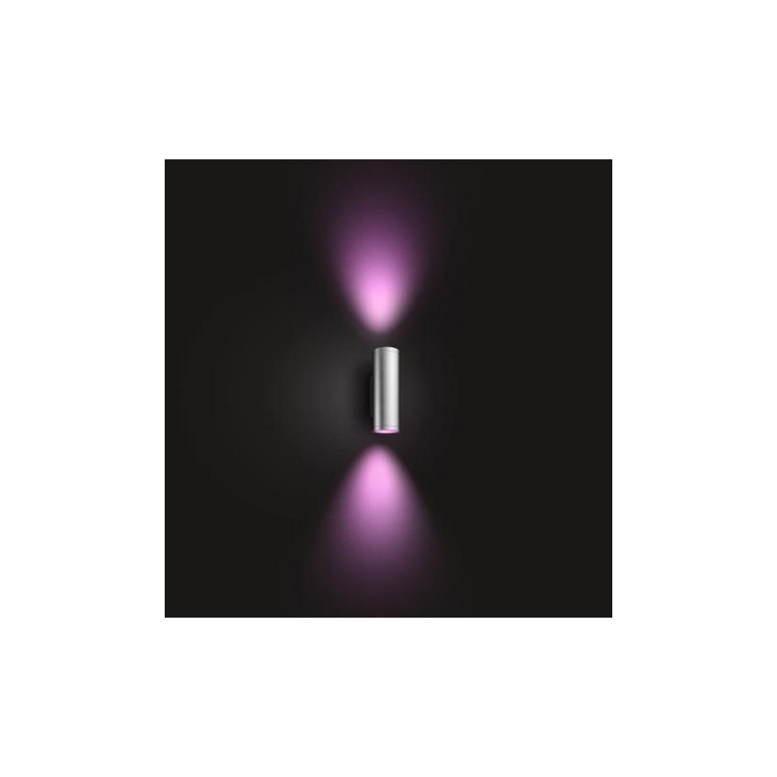Philips - LED RGBW Udendørs væglampe dæmpbar Hue APPEAR 2xLED/8W/230V IP44