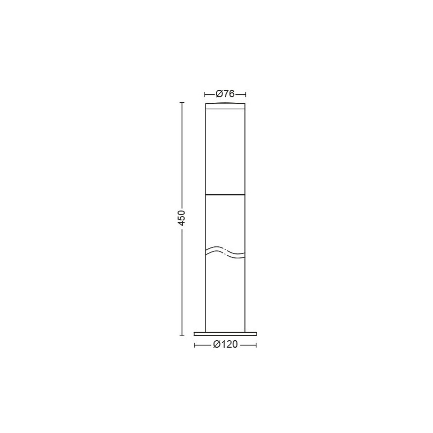Philips - Udendørslampe 1xE27/20W/230V IP44 45 cm