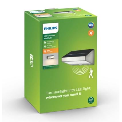 Philips 17811/47/16 - LED solcellelampe med sensor MYGARDEN GREENHOUSE LED/15W IP44