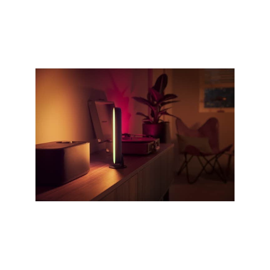 Philips - 2x bordlampe dæmpbar LED RGB Hue PLAY White And Color Ambiance LED/6W/230V