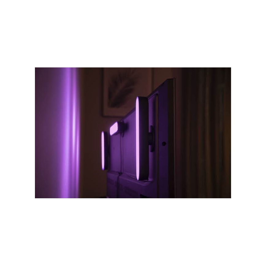 Philips - 2x bordlampe dæmpbar LED RGB Hue PLAY White And Color Ambiance LED/6W/230V
