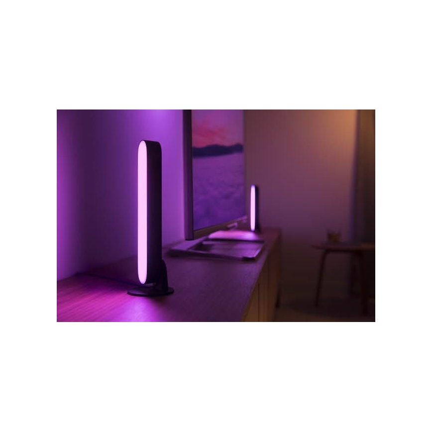 Philips - 2x bordlampe dæmpbar LED RGB Hue PLAY White And Color Ambiance LED/6W/230V