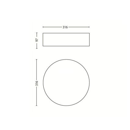 Philips - Loftlampe 2xE27/23W/230V