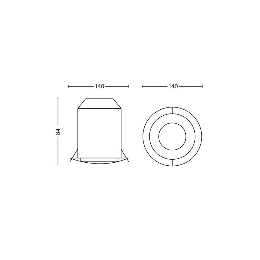 Philips - Indbygningsspot Hue PHOENIX 1xLED/5W/230V