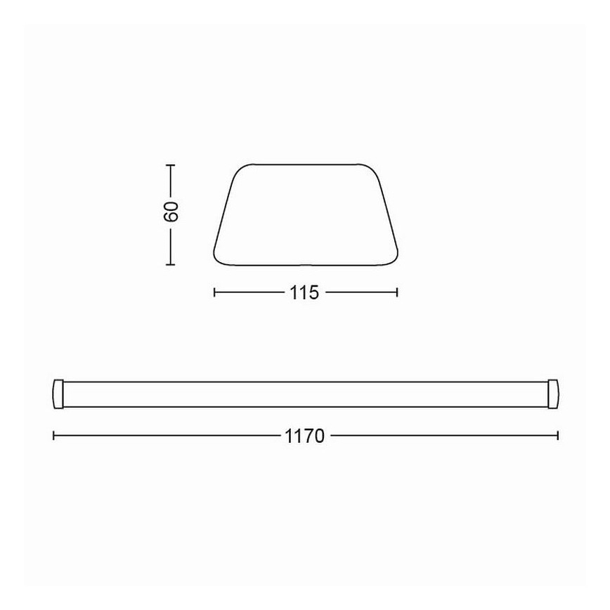 Philips - LED underskabslampe LED/50W/230V 4000K