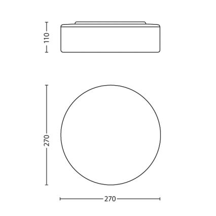 Philips 32081/31/16 - Badeværelsesbelysning MYBATHROOM POOL 1xE27/20W/230V IP44