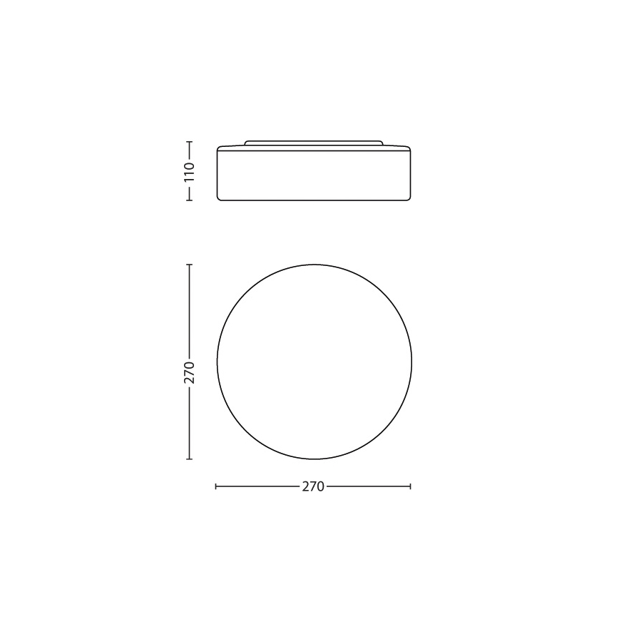 Philips 32081/31/16 - Badeværelsesbelysning MYBATHROOM POOL 1xE27/20W/230V IP44