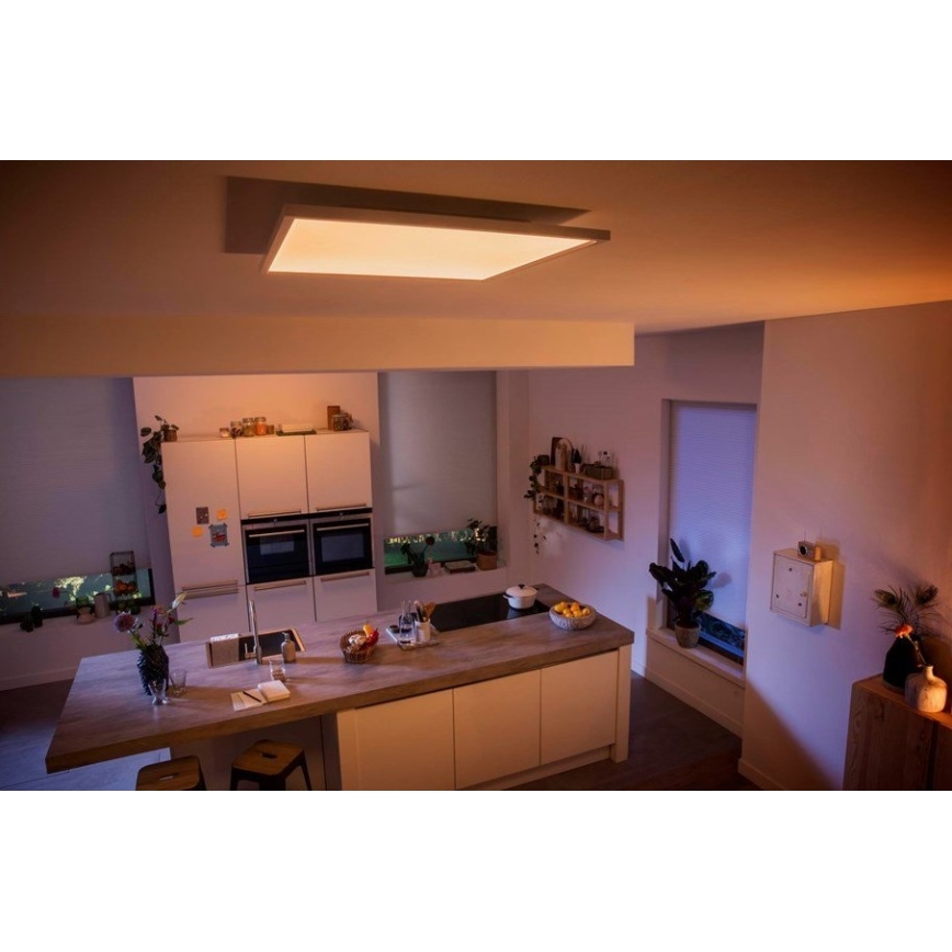 Philips - LED indbygningspanel dæmpbart Hue AURELLE LED/46,5W/230V + fjernbetjening