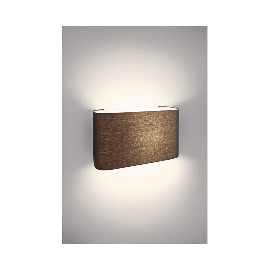 Philips 33200/30/16 - Væglampe MYLIVING VELOUR 1xE27/23W/230V