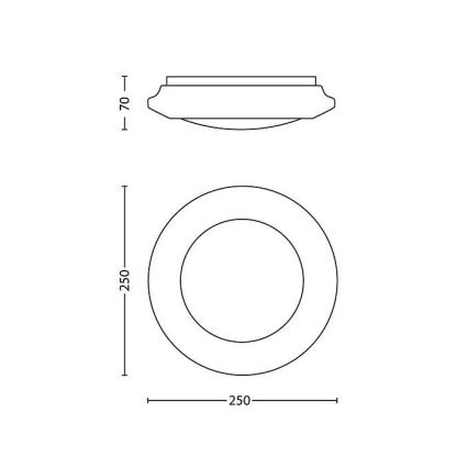 Philips - LED loftlampe LED/6W/230V 2700K