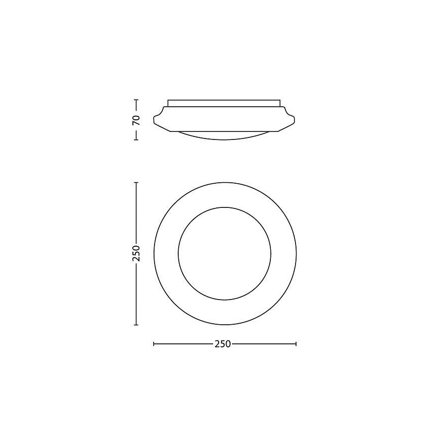 Philips - LED loftlampe LED/6W/230V 2700K