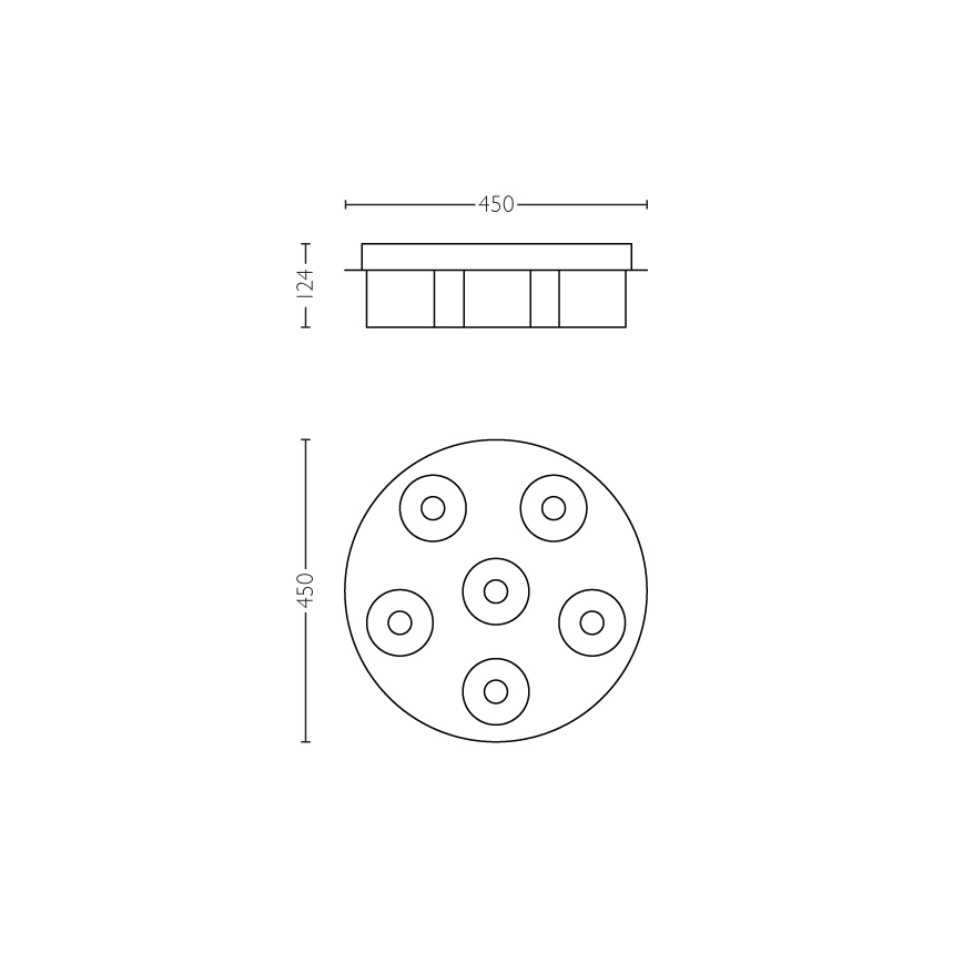 Philips 36446/11/P1 - LED loftlampe dæmpbar INSTYLE BYZANTIN 6xLED/5W/230V