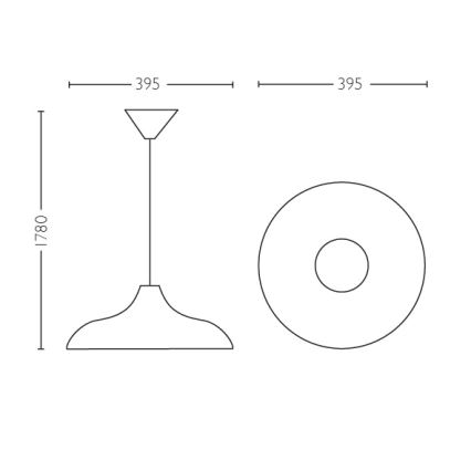 Philips 36532/05/E7 - Pendel loftlys MYLIVING SURREY E27/60W/230V