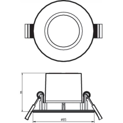 Philips - 3x LED badeværelseslampe dæmpbar LED/5W/230V 2700K IP65