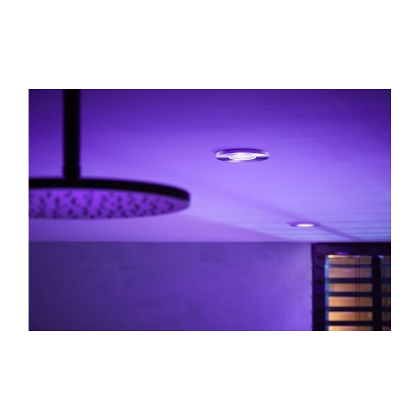 Philips - 3x LED badeværelseslampe dæmpbar RGB-farver Hue XAMENTO 1xGU10/5,7W/230V IP44