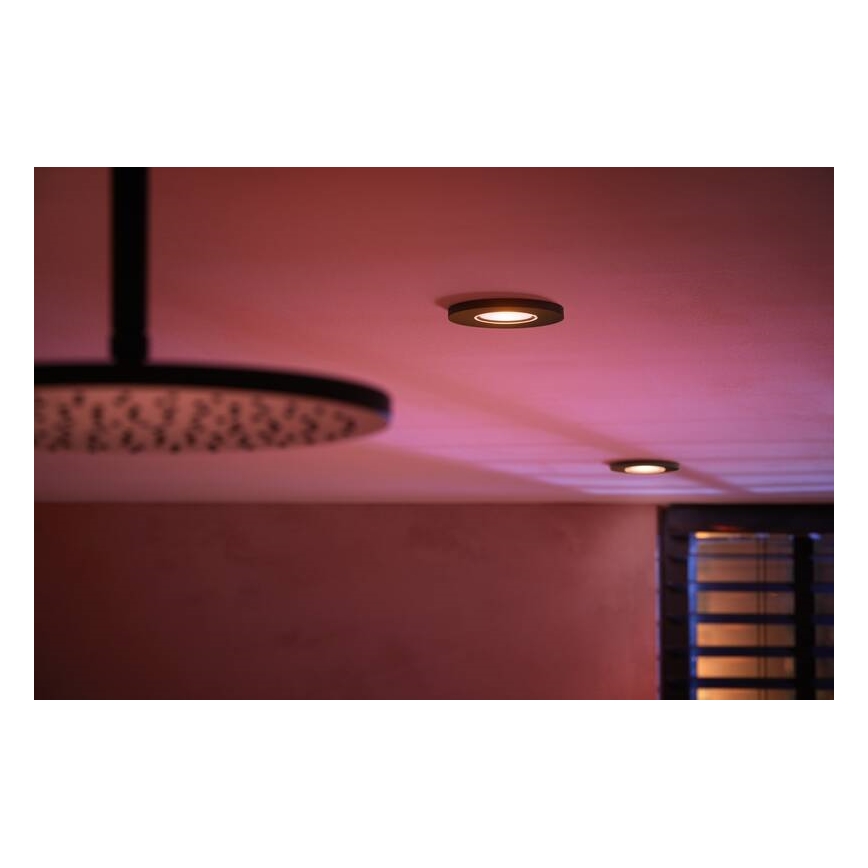 Philips - 3x LED indbygningsspot til badeværelse dæmpbar RGBW-farver Hue XAMENTO 1xGU10/5,7W/230V 2200-6500K IP44