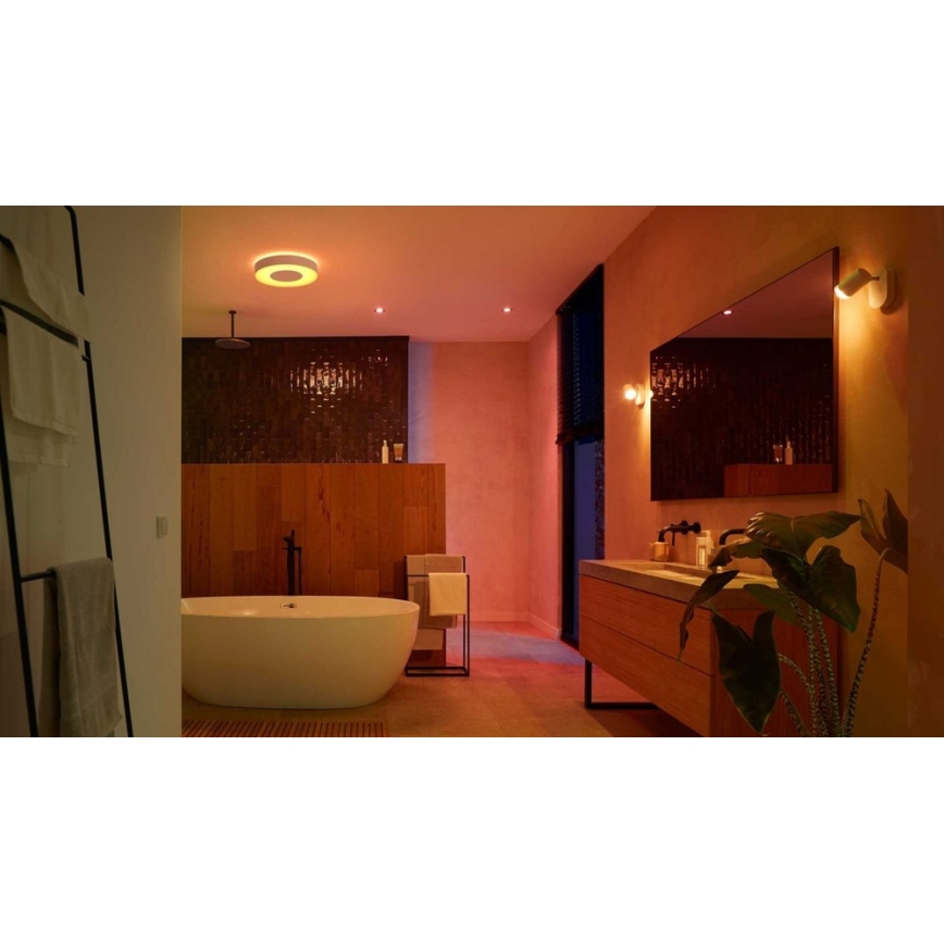 Philips - 3x LED indbygningsspot til badeværelse dæmpbar RGBW-farver Hue XAMENTO 1xGU10/5,7W/230V 2200-6500K IP44