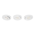 Philips - 3x LED indbygningslampe dæmpbar/4,5W/230V
