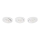Philips - 3x LED indbygningslampe dæmpbar/4,5W/230V
