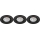 Philips - 3x LED indbygningslampe dæmpbar SPARKLE LED/5,5W/230V 2700K sort