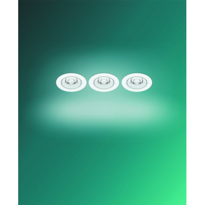 Philips - 3x LED indbygningsspot dæmpbar IMPALA Warm Glow LED/6W/230V