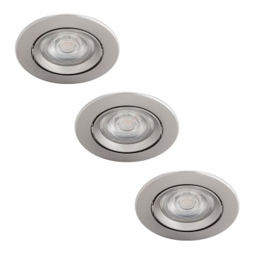 Philips - 3x LED indbygningsspot dæmpbar LED/5W/230V 2700K