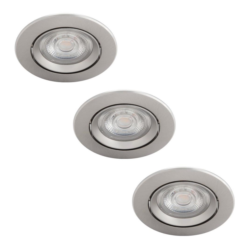 Philips - 3x LED indbygningsspot dæmpbar LED/5W/230V 2700K