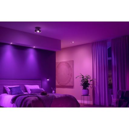 Philips - 3x LED indbygningsspot dæmpbar RGB-farver Hue CENTURA 1xGU10/5,7W/230V 2000-6500K