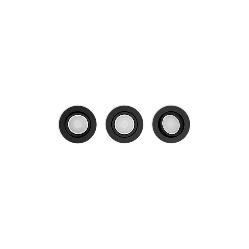 Philips - 3x LED indbygningsspot dæmpbar RGB-farver Hue CENTURA 1xGU10/5,7W/230V 2000-6500K